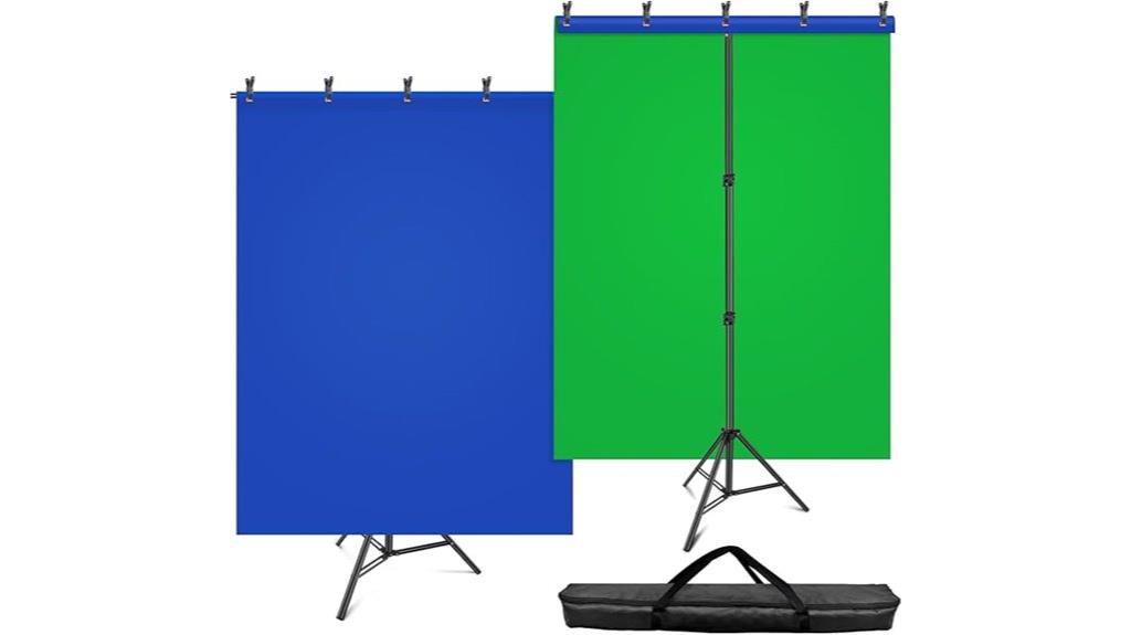 reversible blue green backdrop