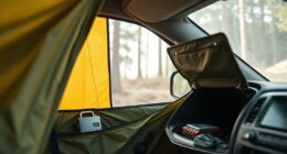 secure valuables in tent