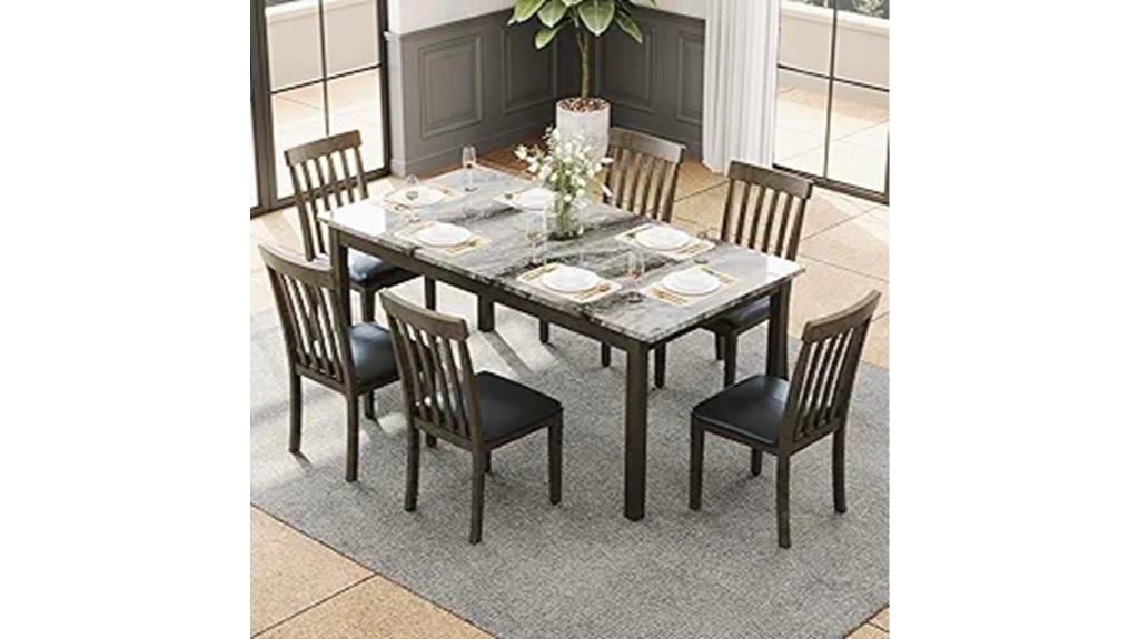 seven piece dining set