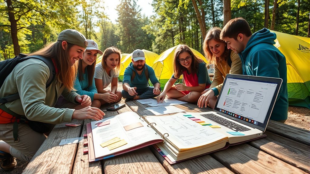 shared camp document organization