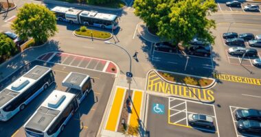 shuttles parking ada routes