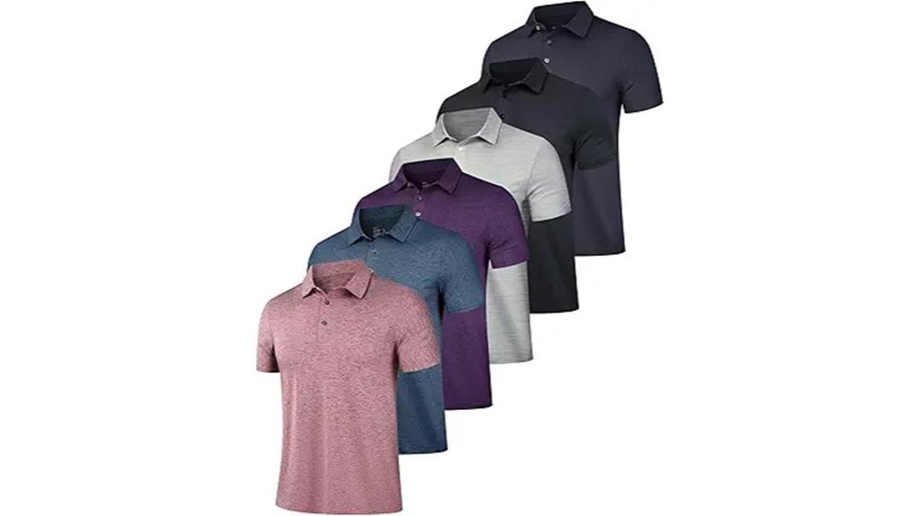 six pack mens polo