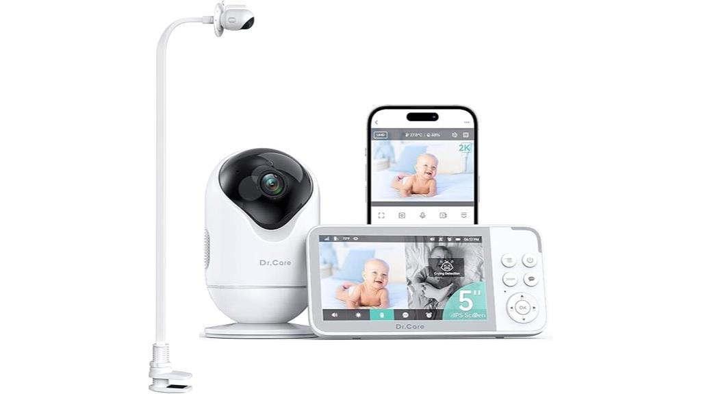 smart 5 inch wifi baby monitor