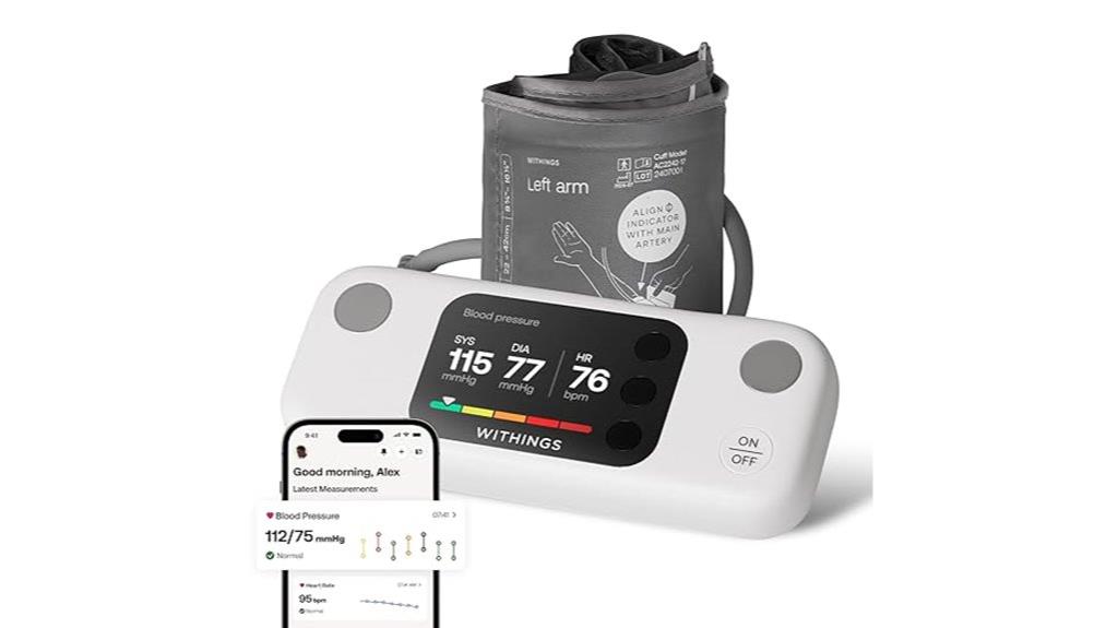 smart arm blood pressure monitor