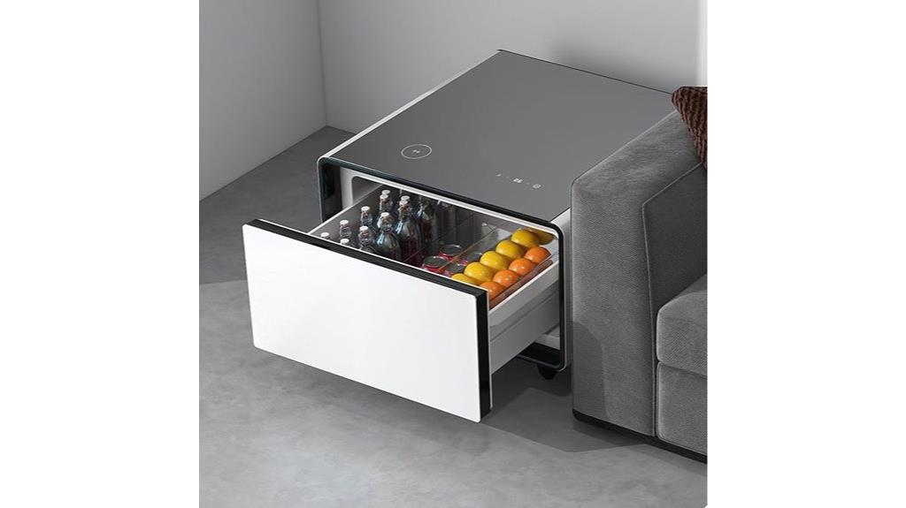 smart table with fridge