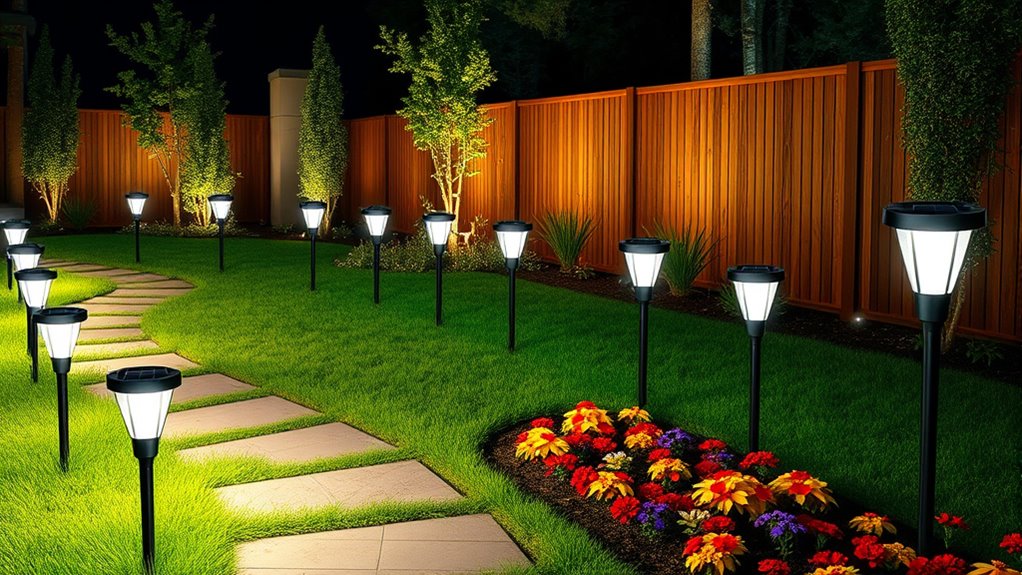 solar motion sensor landscape lights