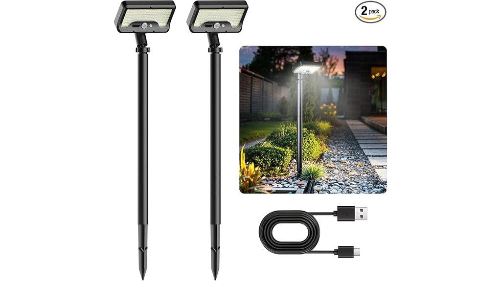 solar powered waterproof led lights