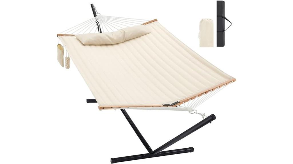 spacious two person hammock
