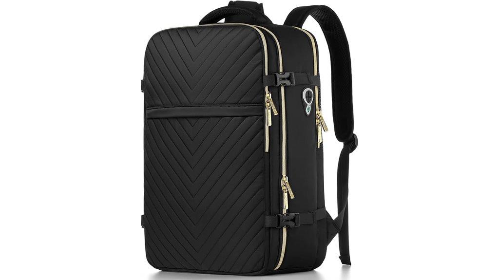 spacious unisex travel backpack