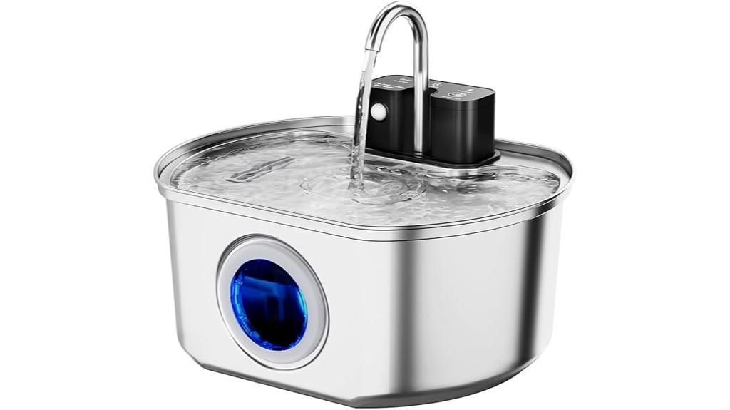 stainless steel cat fountain