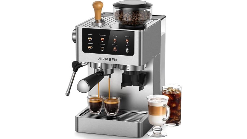 stainless steel espresso maker