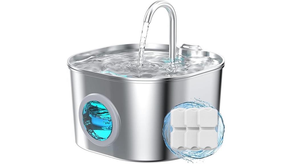 stainless steel pet water fountain