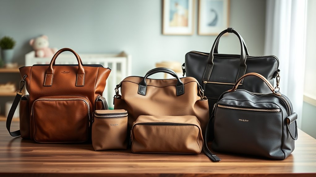 stylish functional diaper bags