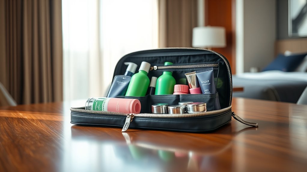 stylish travel toiletry organizers