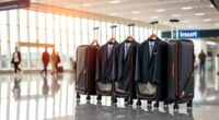 stylish wheeled travel garment bags