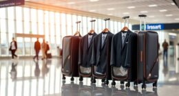 stylish wheeled travel garment bags