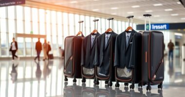 stylish wheeled travel garment bags