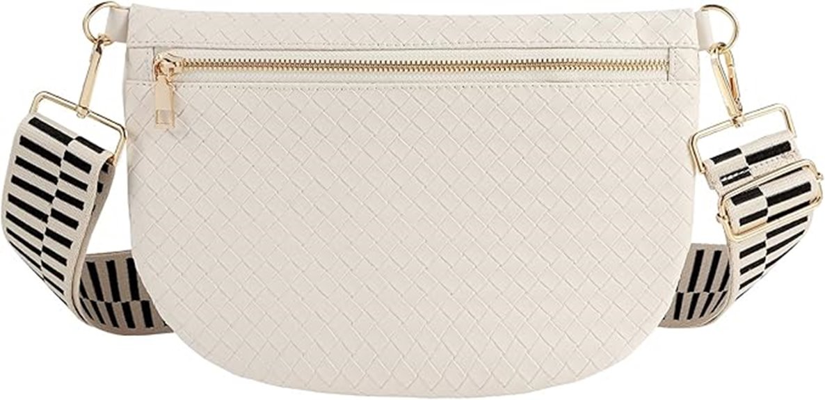 stylish woven crossbody bag