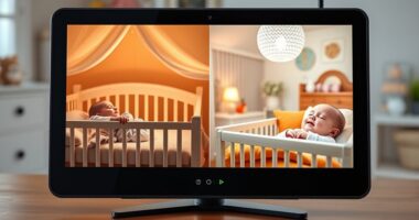 top split screen baby monitors
