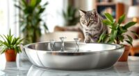 top stainless steel cat fountains