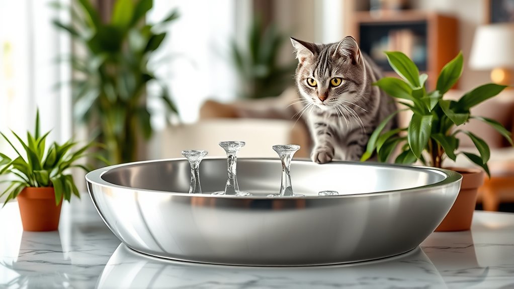 top stainless steel cat fountains