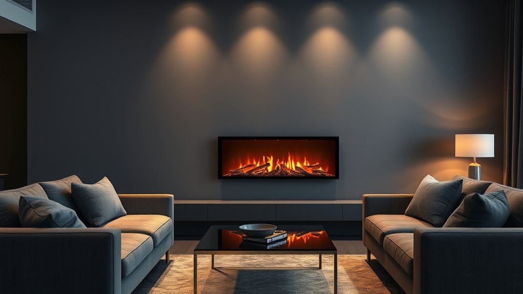top ventless electric fireplaces