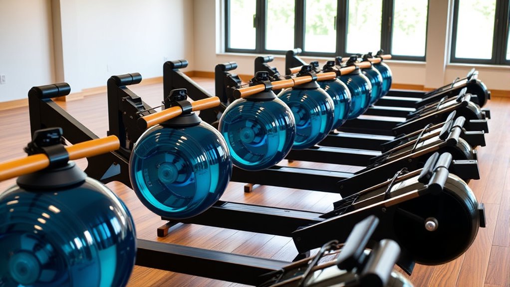 top water resistance rowing machines