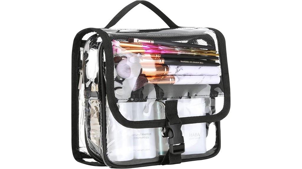 transparent tsa toiletry bag