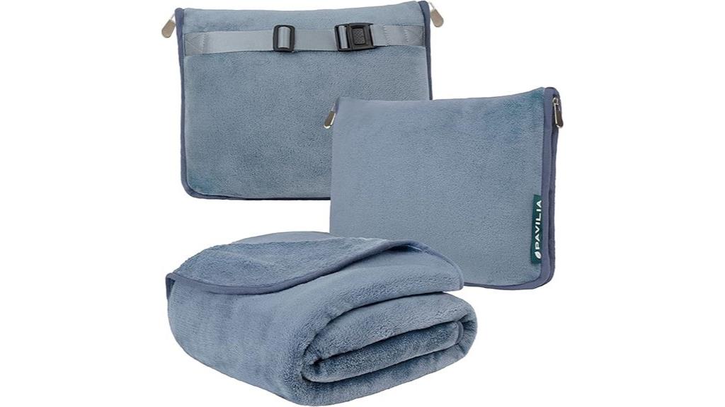travel blanket pillow set
