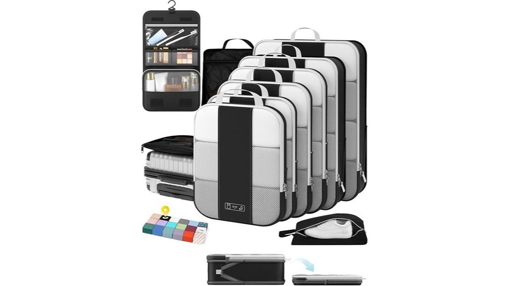 travel packing cubes set