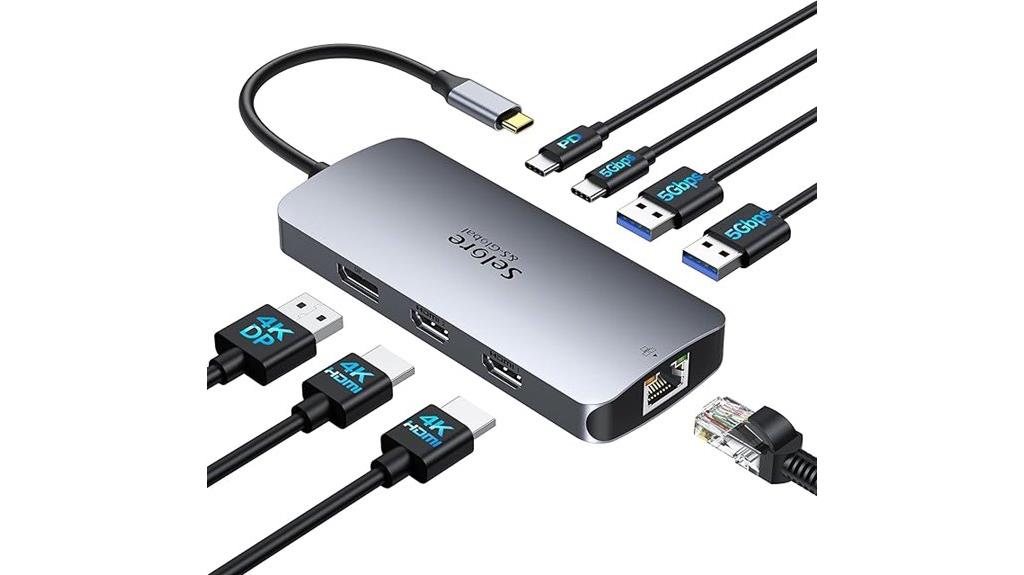 triple 4k monitor dock