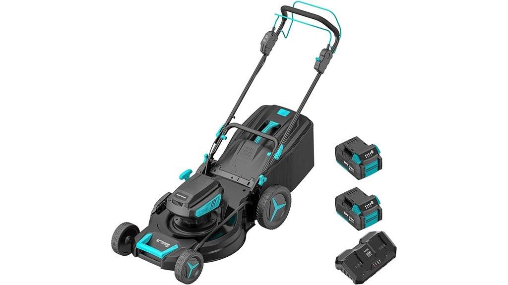 two pack cordless lawn mower