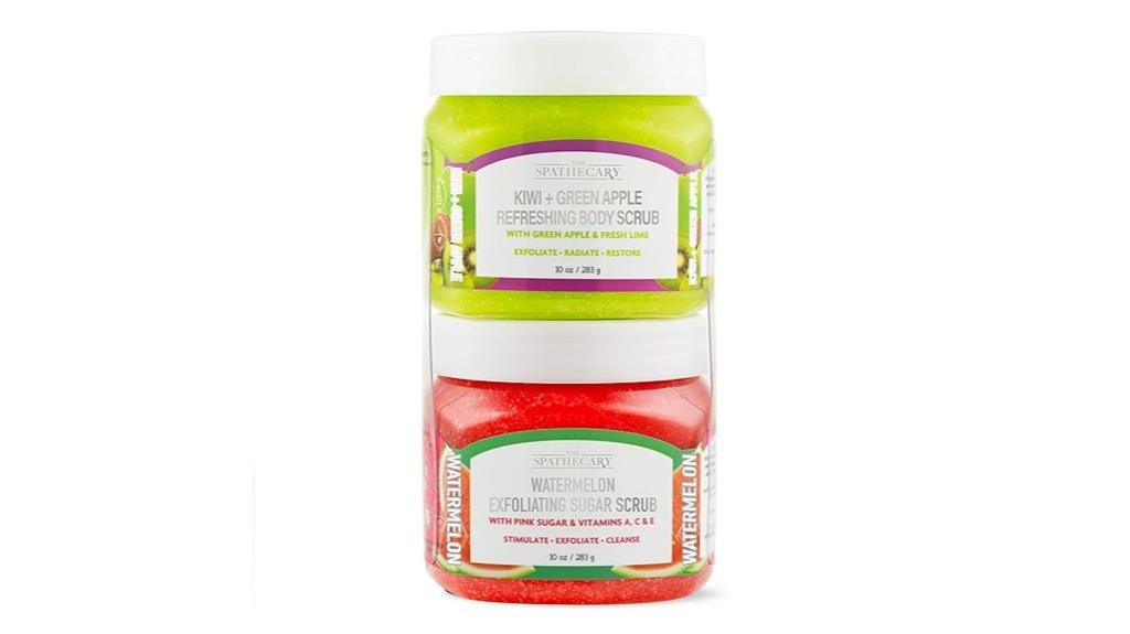 two pack kiwi watermelon scrubs