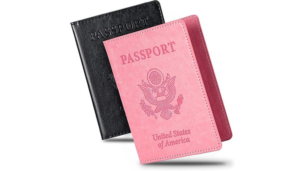 two slim passport wallets
