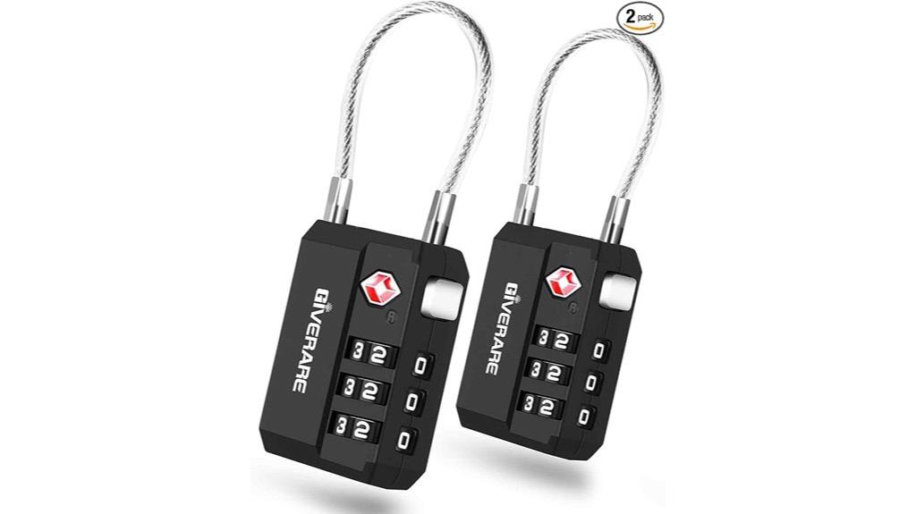 two tsa lock set