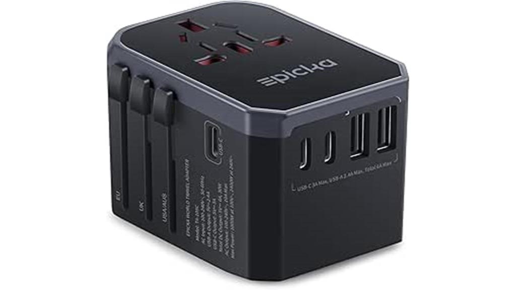 universal travel adapter with usb