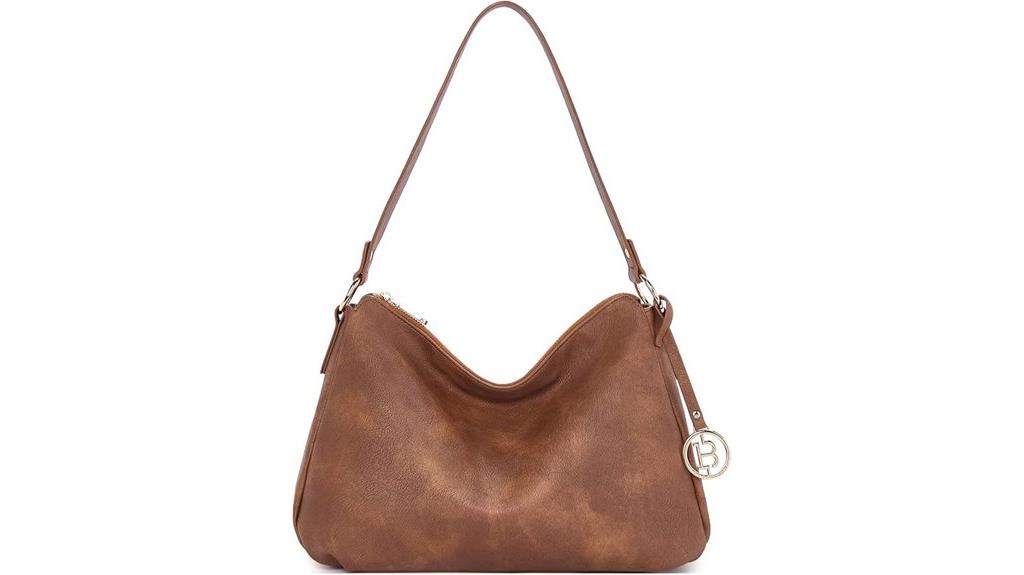 vegan leather shoulder bag