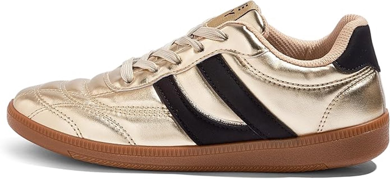 vintage leather gum sneakers