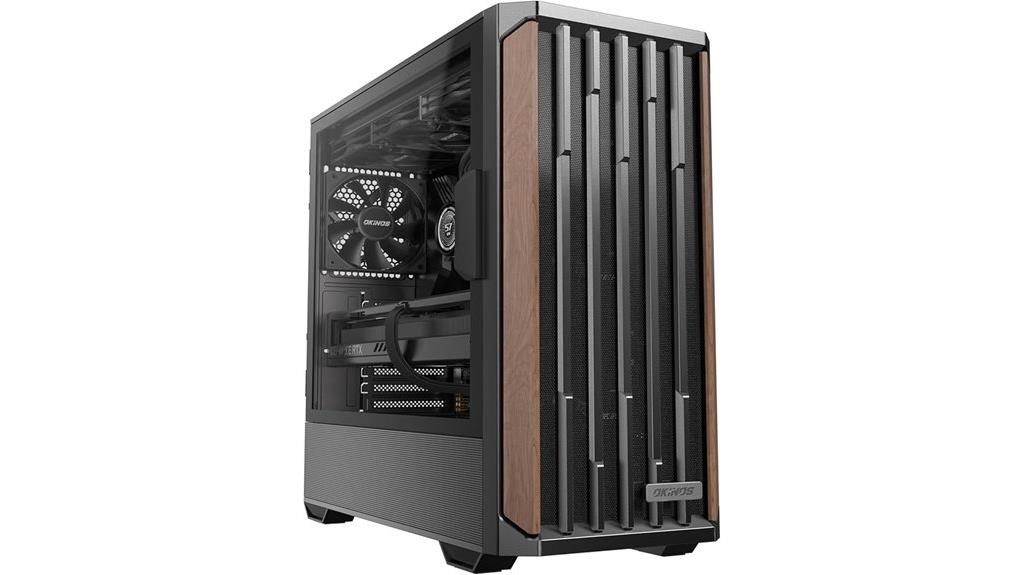 walnut pc case features