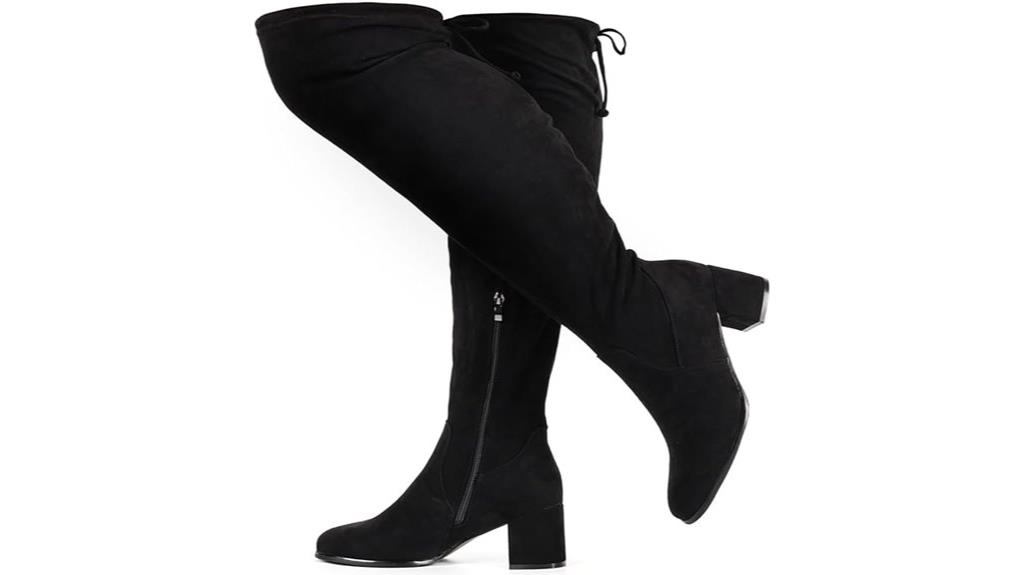 wide calf zipper boots