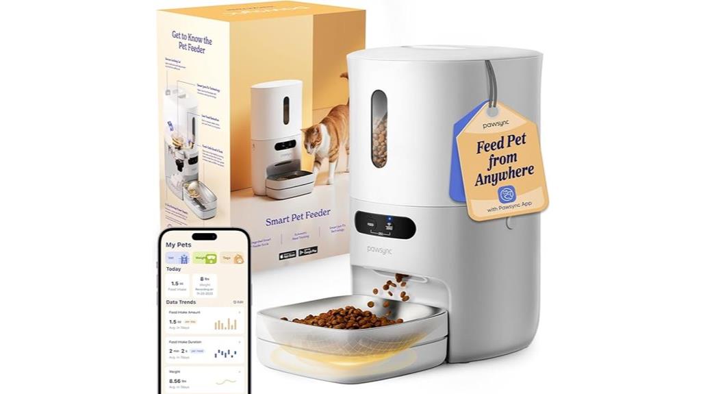 wifi app controlled cat feeder