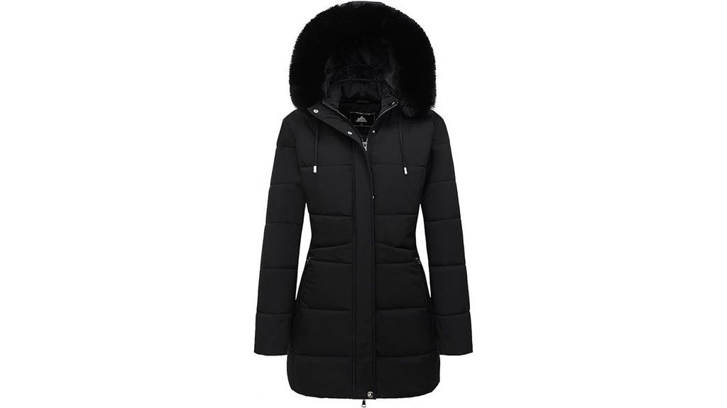 winter puffer coat features