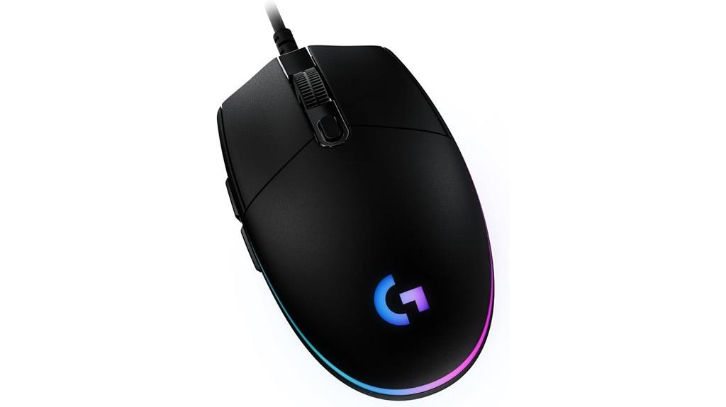 wired rgb gaming mouse