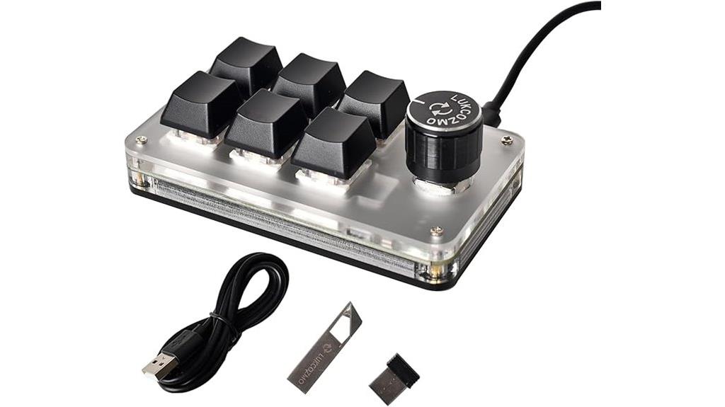 wireless 6 key mechanical keyboard