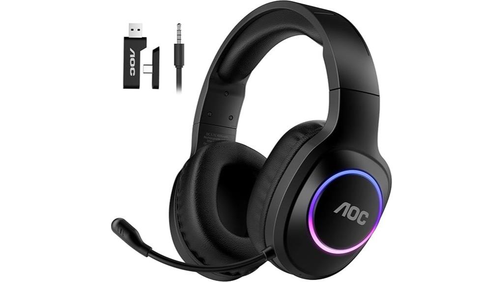wireless gaming headset with surround