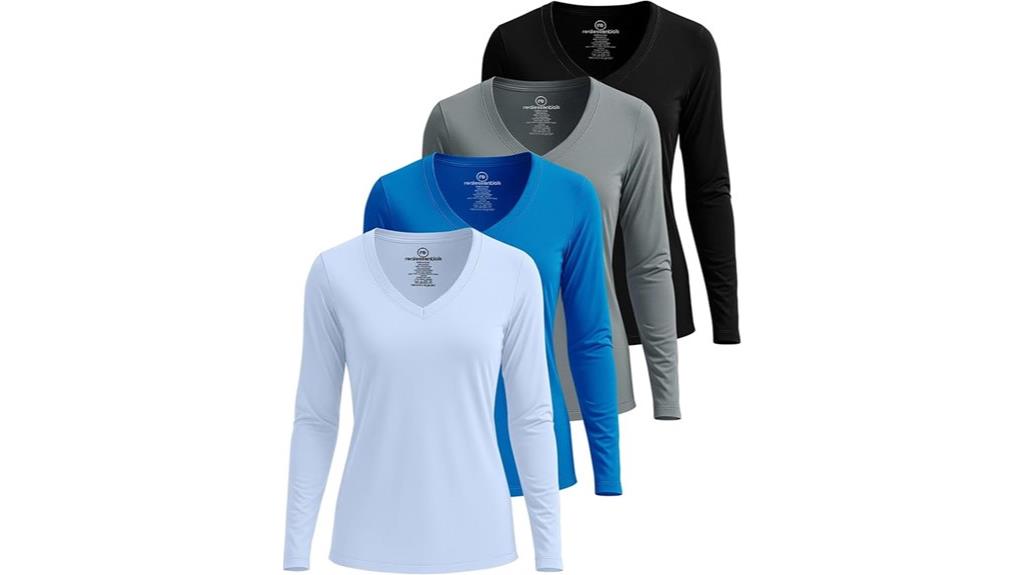 women s athletic v neck pack