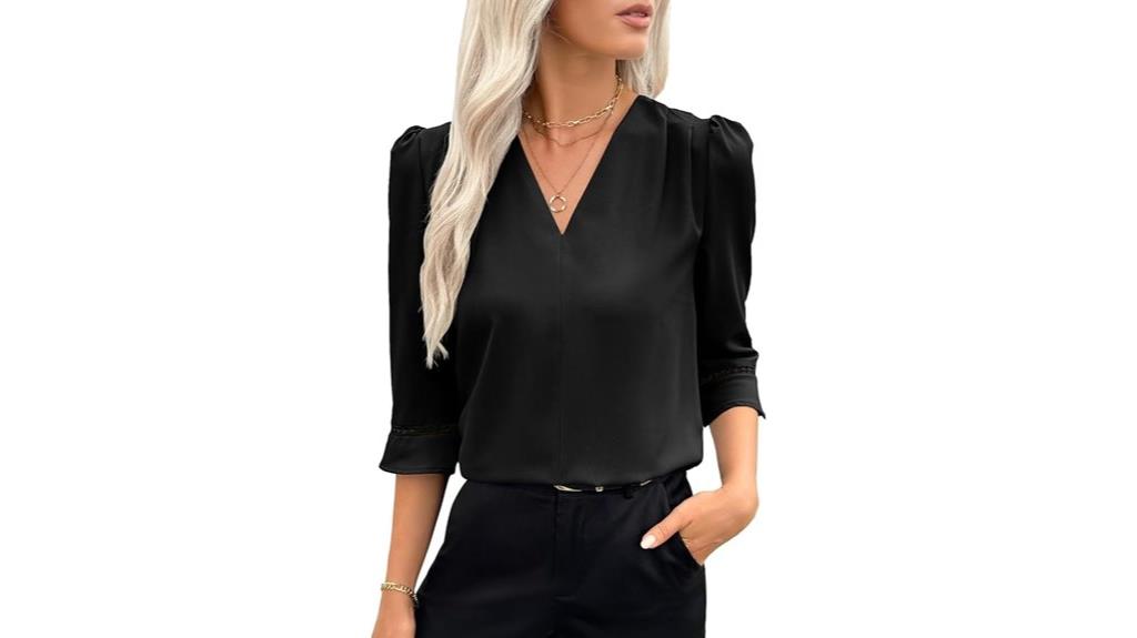 women s casual pleated blouse