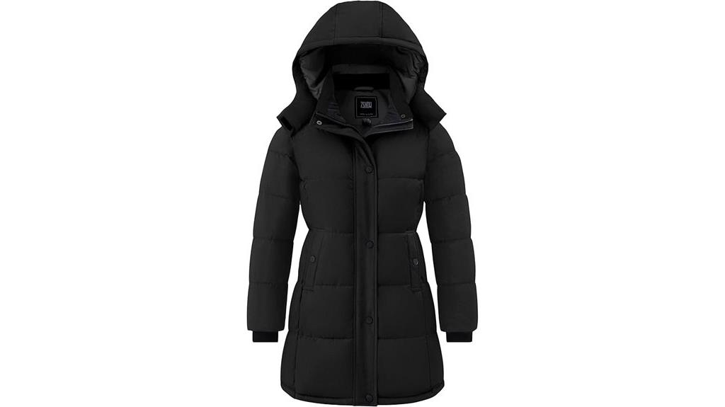 women s long quilted coat