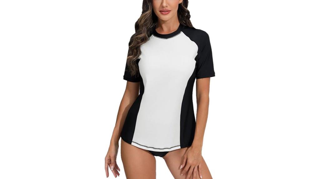 women s short sleeve rash guard