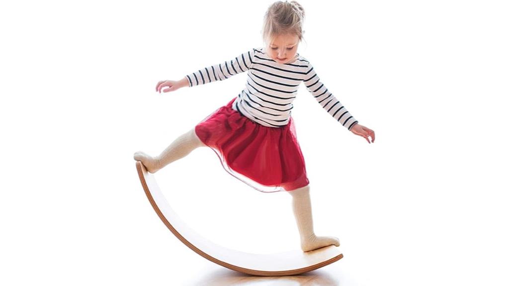 wooden balance wobble board